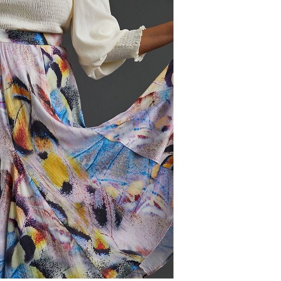 Anthropologie A-Line Midi Skirt new with tag size 0 - Picture 9 of 15